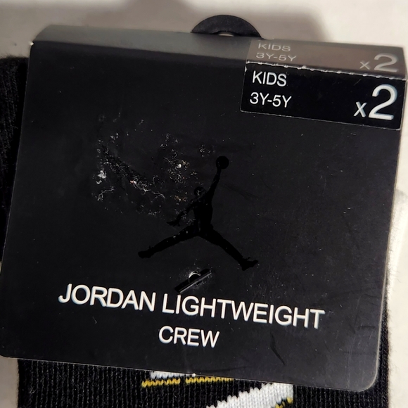NWT Boy's Air Jordan 4 2 Pack Crew Socks - Picture 2 of 6